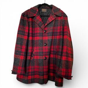 Vintage Pendleton Wool Jacket Coat Plaid Quilted Lining Winter Preppy Casual XL?